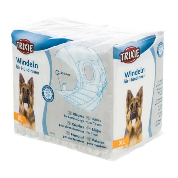 Trixie Diapers for Female Dogs - pelenka nőstény kutyák részére (XL/12db)