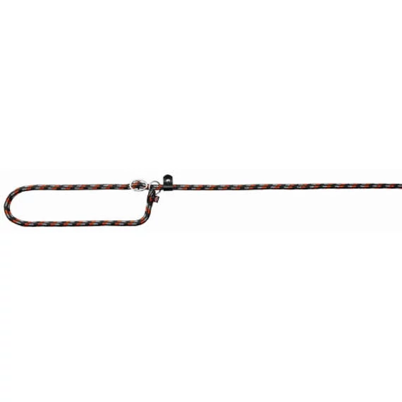 KT25.Trixie Mountain Rope Retriever Leash - állítható retriver póráz fonott kötélből (fekete,narancs) L-XL (1,7m/Ø13mm)