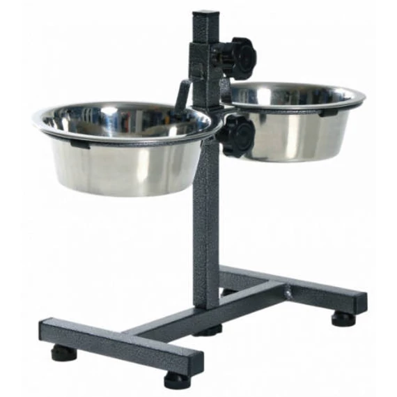 trixie 24920 fémtál állvány 2x0,75l, 15cm