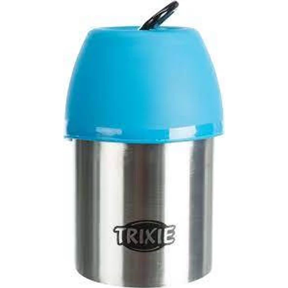 Trixie Bottle with Bowl - itató palack (fém) utazáshoz (300ml)