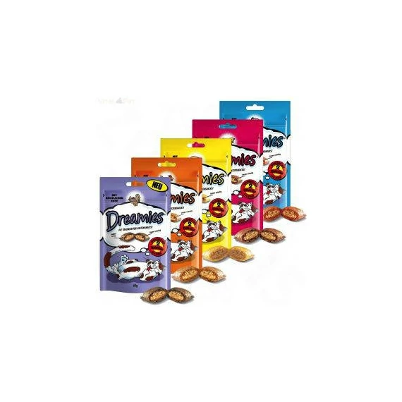 Dreamies Mix Töltött falatkák - hal/sajt (60g)