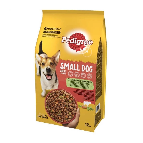 Pedigree Száraz 12kg Adult Mini Szárazeledel - Marhahússal és zöldséggel (12kg)