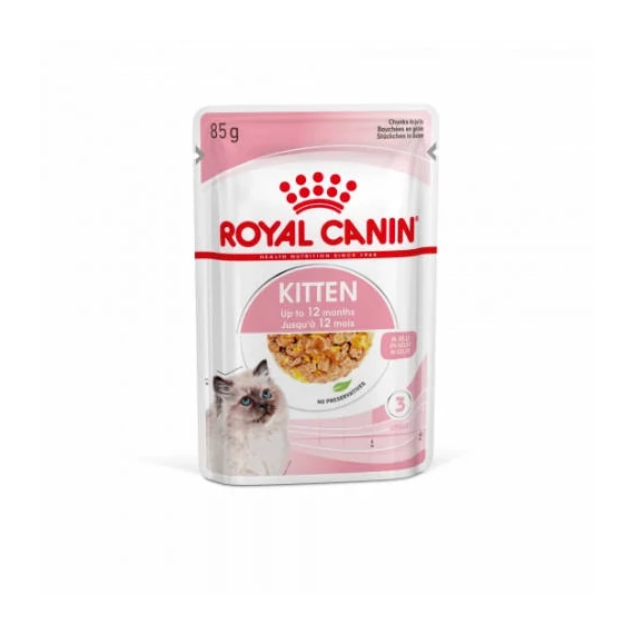 Royal Canin Feline Kitten (Jelly) - alutasakos (hús,kocsonyában) eledel macskák részére (85g)