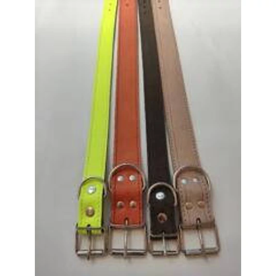 Nyakörv (bőr, bélelt) kutyák részére (több féle színben) 15mm/45cm