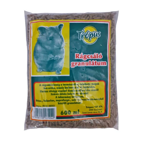 Trópus Granulátum - kiegészítő eleség nyulak részére (600ml) 10db/gyűjtő