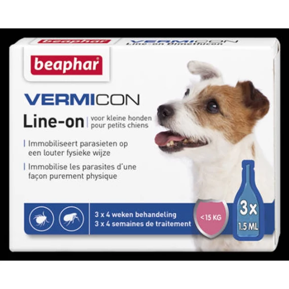 Beaphar Vermicon - Rácsepegtető oldat (Spot On) kistestű kutyák részére (<15kg)