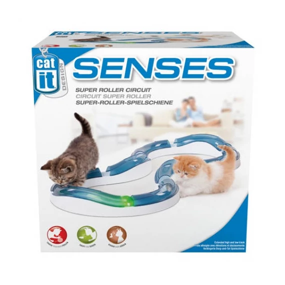 Catit Design Senses Super Roller Circuit - játék (labda pályával) macskák részére (8 részes)