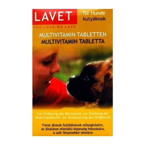 Lavet Multivitamin Tabletten - Vitamin készítmény (multi) kutyák részére 45g/50db tbl.