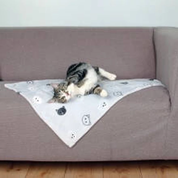 Trixie Mimi Blanket - takaró (világosszürke,mintás) macskák részére (70x50cm)