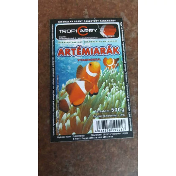 Fagyasztott TropiCarry Artémiarák - díszhalak részére (500g)