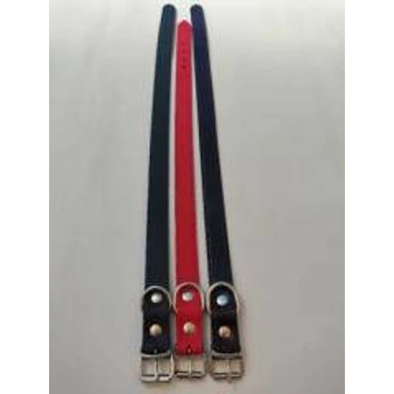 Nyakörv (bőr, varrás nélkül) kutyák részére (barna, fekete vagy piros színben) 3+mm/40mm/60cm