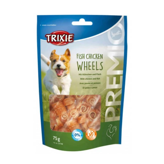 Trixie PREMIO Fish Chicken Wheels - jutalomfalat (hal,csirke) 75g