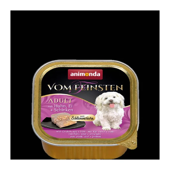 Animonda Vom Feinsten Gourmet (csirke,tojás,sonka) alutálkás - Felnőtt kutyák részére (150g)