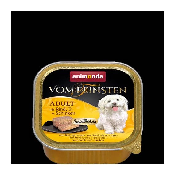 Animonda Vom Feinsten Gourmet (marha,tojás,sonka) alutálkás - Felnőtt kutyák részére (150g)