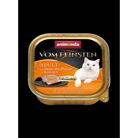 Animonda Vom Feinsten No Grain (csirke-sárgarépaszószban) alutálkás -Felnőtt macskák részére (100g)