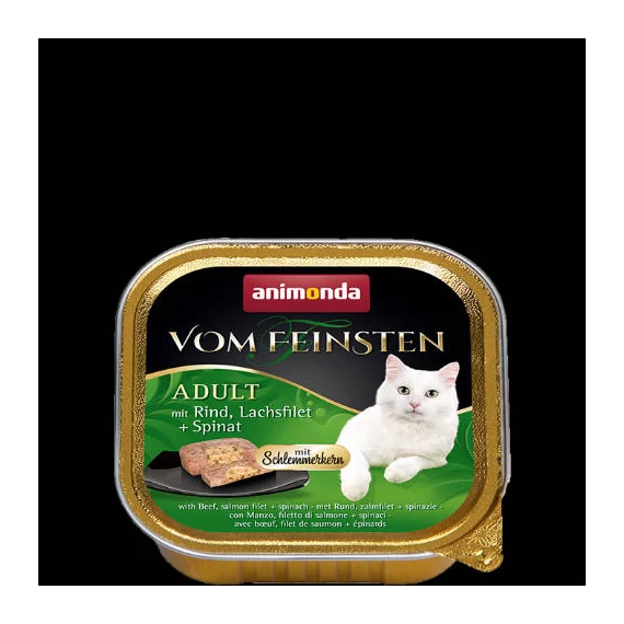 Animonda Vom Feinsten Gourmet (marha,lazacfilé,spenót) alutálkás -Felnőtt macskák részére (100g)
