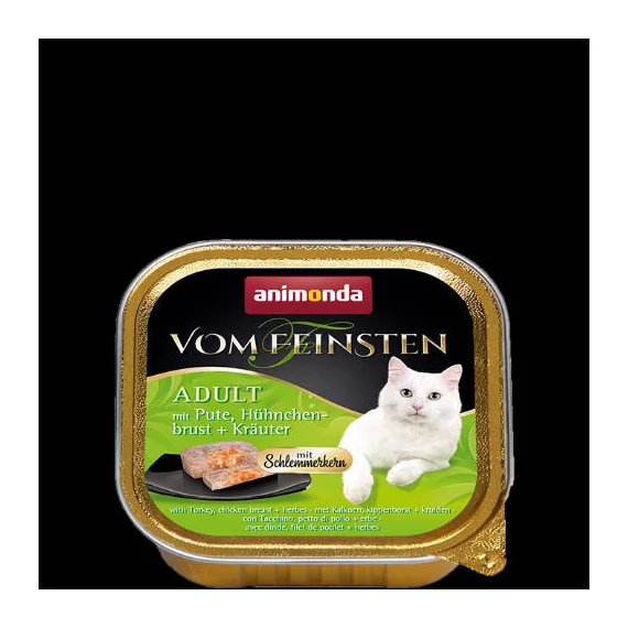 Animonda Vom Feinsten Gourmet (pulyka,csirkemell,gyógynövény) alutálkás -Felnőtt macskák részére (100g)