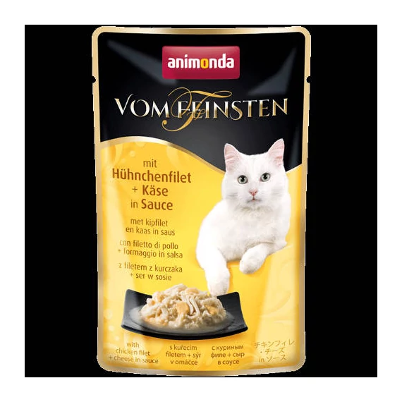 Animonda Vom Feinsten Pouch (csirkemell, sajt) alutasakos - Felnőtt macskák részére (50g) 18db