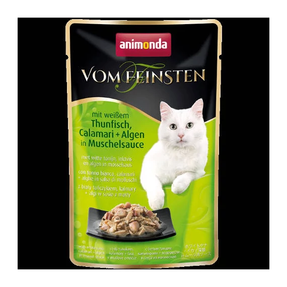 Animonda Vom Feinsten Pouch (tonhal,tintahal,alga,kagylószószban) alutasakos - Felnőtt macskák részére (50g) 18db
