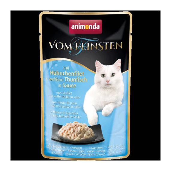 Animonda Vom Feinsten Pouch (csirkefilé,kacsamell szószban) alutasakos - Felnőtt macskák részére (50g) 18db