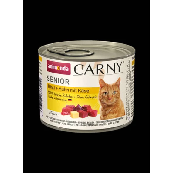Animonda Carny Senior (csirke,marha,sajt) konzerv - Idős macskák részére (200g)