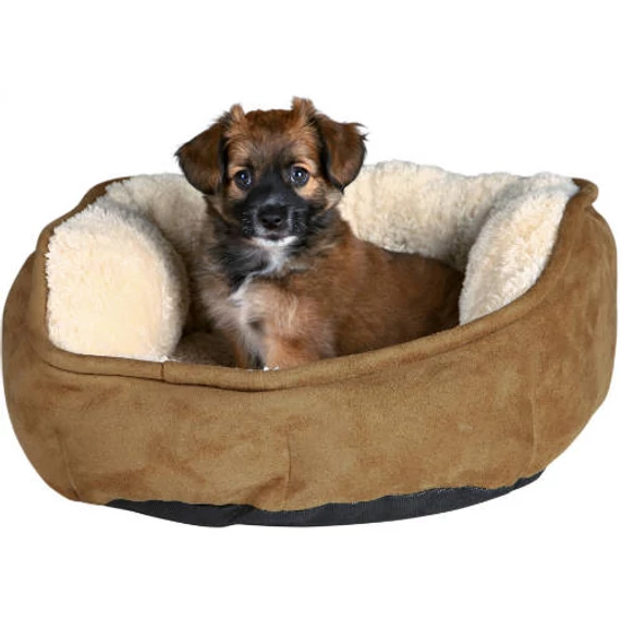 KT25.Trixie Cosma Bed - kerek, peremes fekhely (barna/bézs) kutyák részére (Ø50cm)