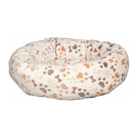 KT25.Trixie Lingo Bed - kerek, peremes fekhely (fehér/bézs) kutyák részére (50x40cm)