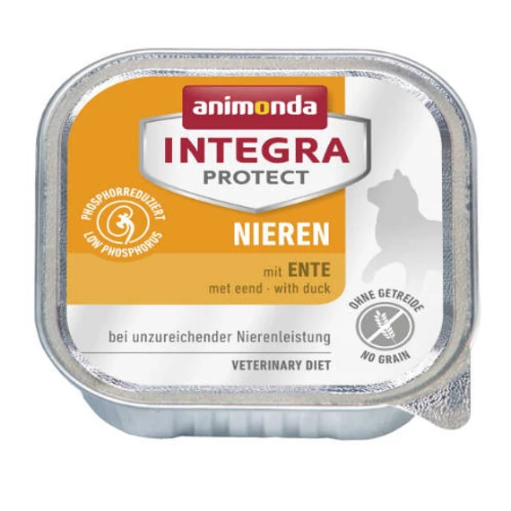 Animonda Integra Nieren (kacsa) alutálkás - Vesebeteg macskák részére (100g)