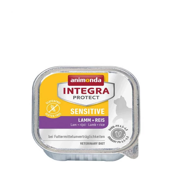 Animonda Integra Sensitive (bárány,rizs) alutálkás - Táplálék-intoleranciás macskák részére (100g)
