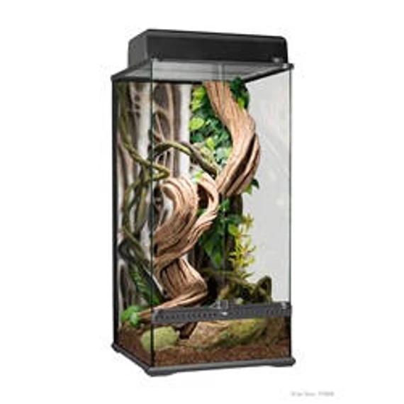 Exo-Terra Small Natural Glass Terrarium - Dekoratív kivitelű üvegterrárium (45x45x90cm)