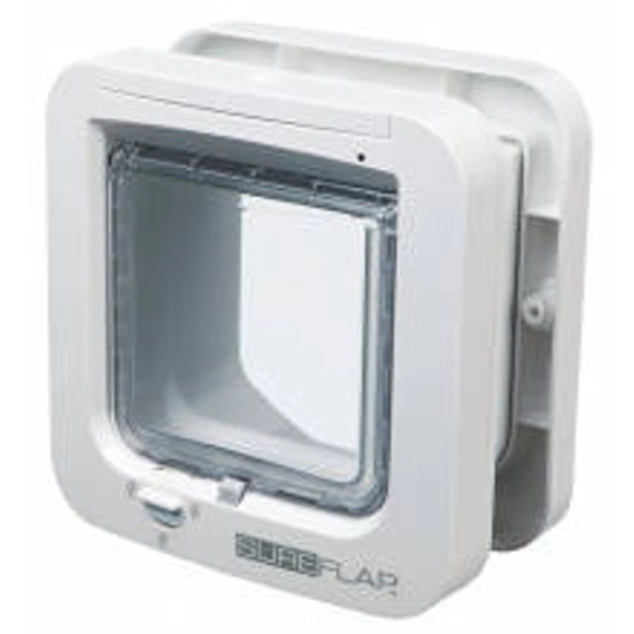 Trixie SureFlap 4-Way Cat Flap - kutya és macskaajtó mikrochip azonosítással (fehér) 21x21cm