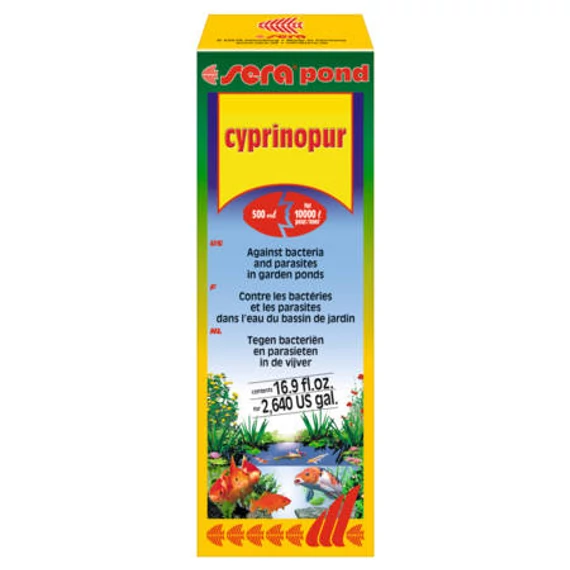 Sera Pond Cyprinopur - Tavi vízkezelőszer baktériumok és paraziták ellen (500ml)