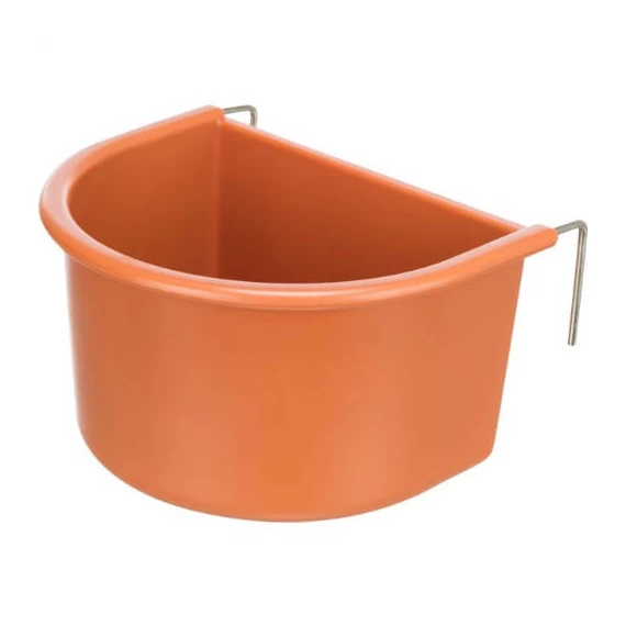 Trixie Hanging Bowl with Wire Holder - műanyag etető (többféle színben) madarak részére (400ml/8x11cm)
