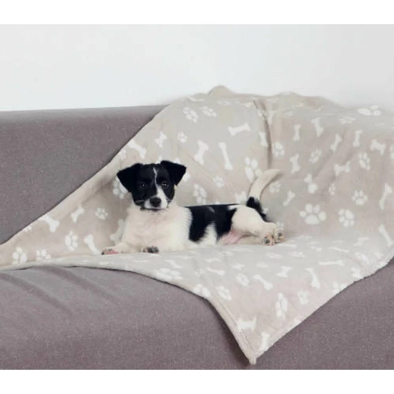 Trixie Kenny Blanket - takaró (bézs,mintás) macskák részére (100x75cm)