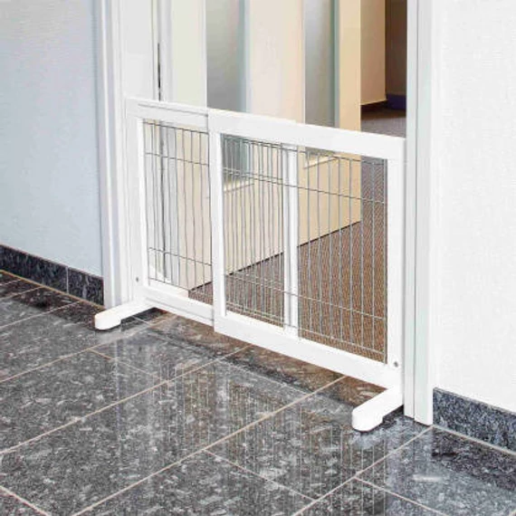Trixie Dog Barrier - biztonsági kutyarács (fehér) 65-108x61cm