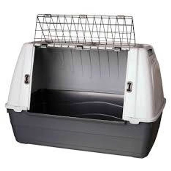 Trixie Journey Transport Box - szállító box (fekete/szürke)  S–M (77×51×43cm)