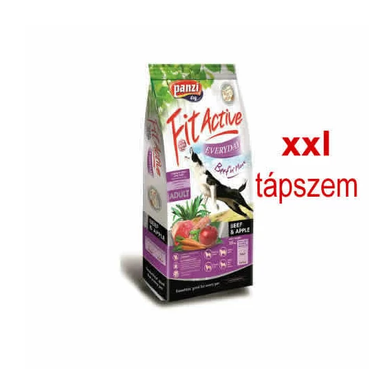 Panzi FitActive Everyday XXL Adult (marha,alma) száraztáp - Nagytestű felnőtt kutyák részére (15kg)