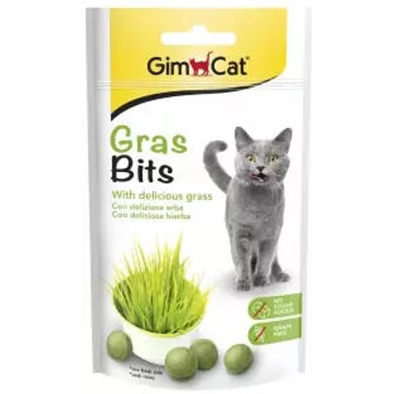 GimCat Grass Bits - jutalomfalat (zöldfű) felnőtt macskák részére (50g)