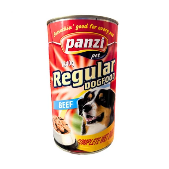 Panzi Regular konzerv kutyáknak (1240g) - marha