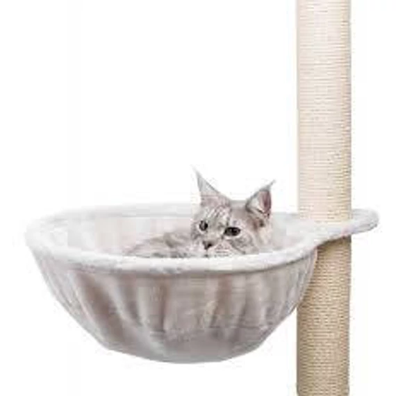 Trixie Cuddly Bag XXL for Scratching Posts - Függőágy kaparó oszlopra (világos szürke) macskák részére (Ø45cm)
