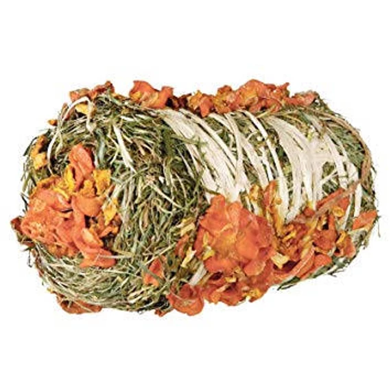 Trixie Hay Bale Pumpkin and Carrot - kiegészítő eleség (szénabála, tökkel és répával) rágcsálók részére (ø10×18cm) 200g