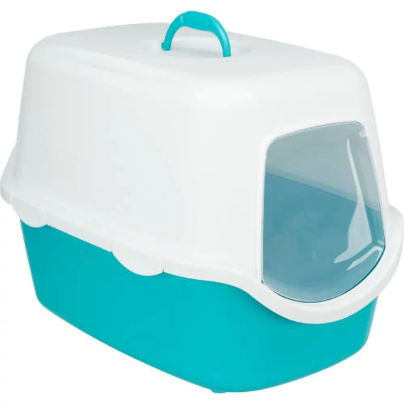 Trixie Vico Cat Litter Tray - Fedeles macska WC (türkiz) 40x40x56cm