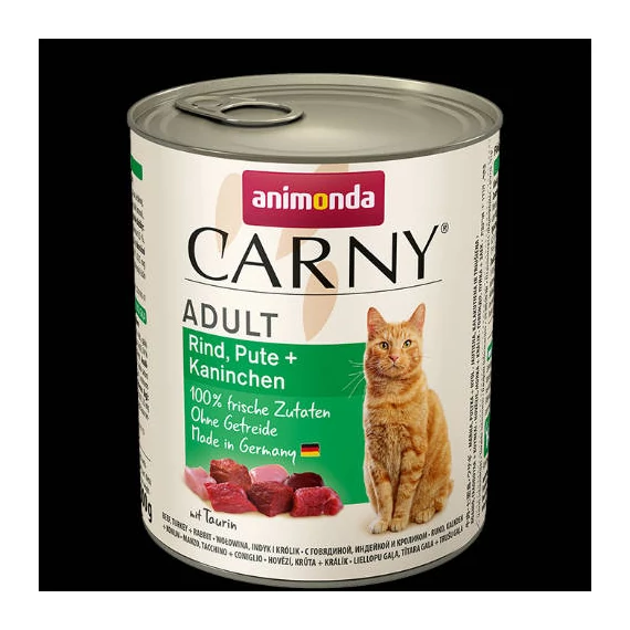 Animonda Carny Adult (marha,pulyka,nyúl) konzerv - Felnőtt macskák részére (800g)