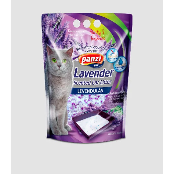 Panzi Silica Cat macskaalom (3,8literes) levendulás