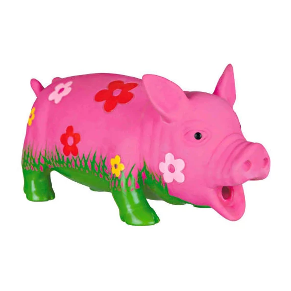 Trixie Pig Dog Toy - latex játék (virágos disznó) kutyák részére (20cm)