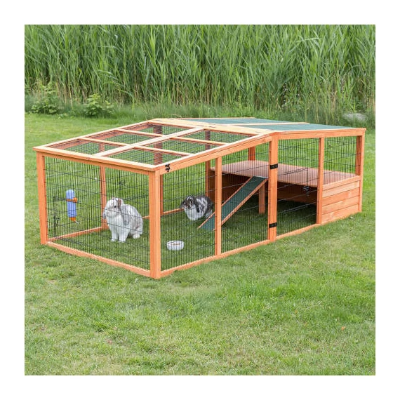 Trixie XXL Outdoor Run whit Cover - Kültéri kisállatkifutó fedéllel nyulak részére (233x79x116cm)