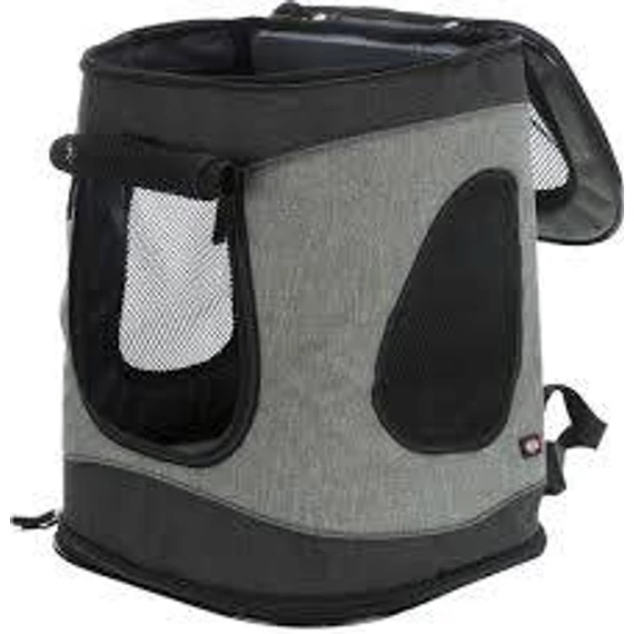 Trixie Timon Backpack - szállító hátizsák (fekete/szürke) 34x44x30cm max:12kg