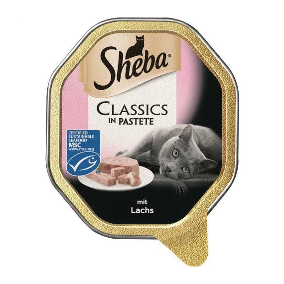 Sheba Adult Alutálcás - Lazac pástétom (85g)