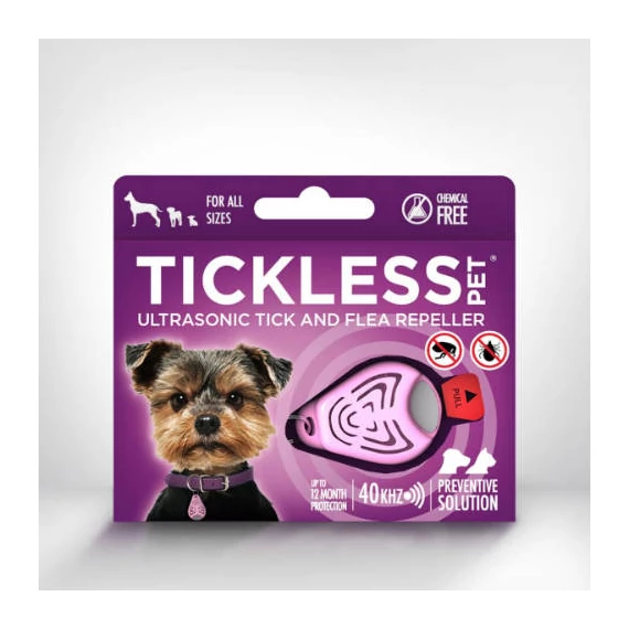 Tickless Pet –  ultrahangos kullancs- és bolhariasztó készülék - Pink