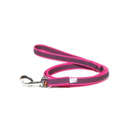 Julius K-9 Color&Gray - póráz (gumis,pink-szürke) kutyák részére (20mm/2,2m)